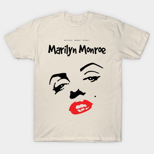 Marilyn Monroe hollywood Old Film Actress T-Shirt by KewaleeTee